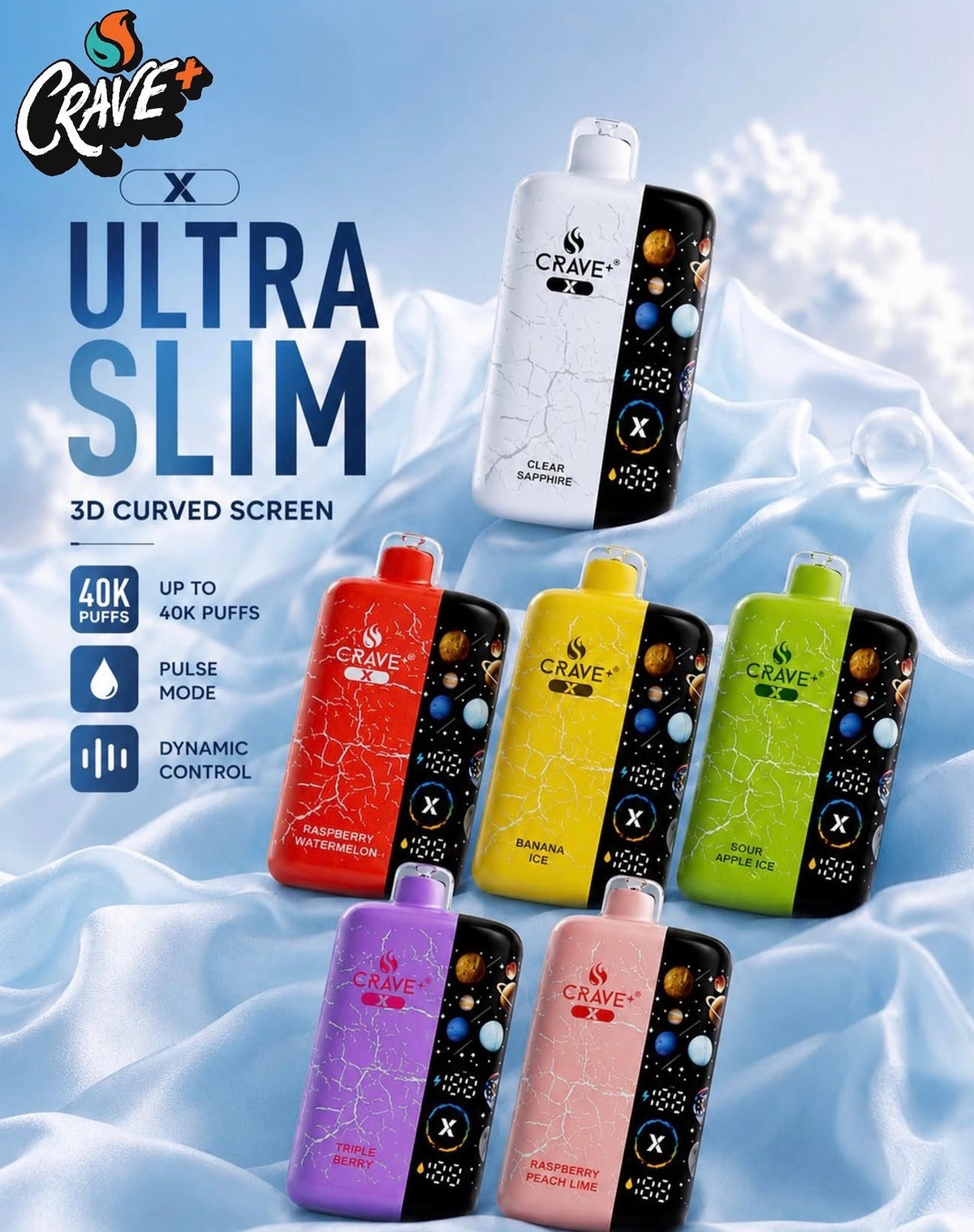 Crave+ Series X 40K Disposable Vape Wholesale