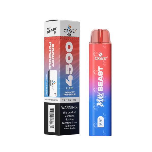 Crave Beast 4500 - Rocket Popsicle Disposable Vape | Breezy Wholesale